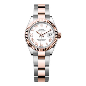 Rolex Datejust 28mm 279171-0022 White Roman Oyster Stainless Steel & Rose Gold Watch 2024