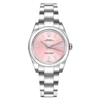 Rolex Oyster Perpetual No Date 31mm 277200-0004 Pink Dial Stainless Steel Ladies Watch 2024