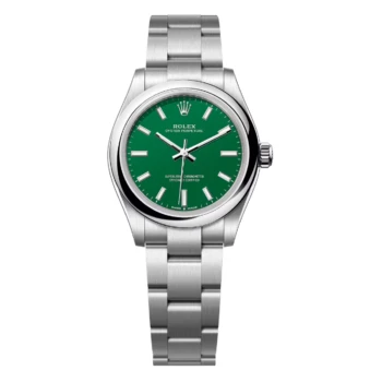 Rolex Oyster Perpetual 31mm No Date 277200-0006 Green Dial Stainless Steel Watch 2024