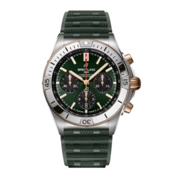 Breitling Chronomat B01 UB0134131L1S1 42mm Green Dial Unidirectional Rotating Bezel Stainless Steel and 18k Red Gold With