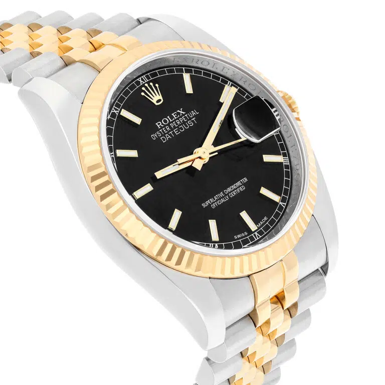 Rolex Datejust 116233-0199 36mm Black Index Dail Stainless Steel and Yellow Gold Watch – image 5