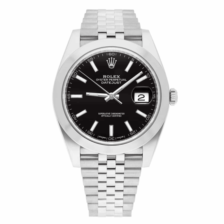 Rolex Datejust 41 126300 black dial, Jubilee bracelet, stainless steel