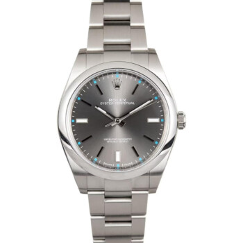 Rolex Oyster Perpetual 114300 39mm Stainless Steel with Slate Dial Watch 2017