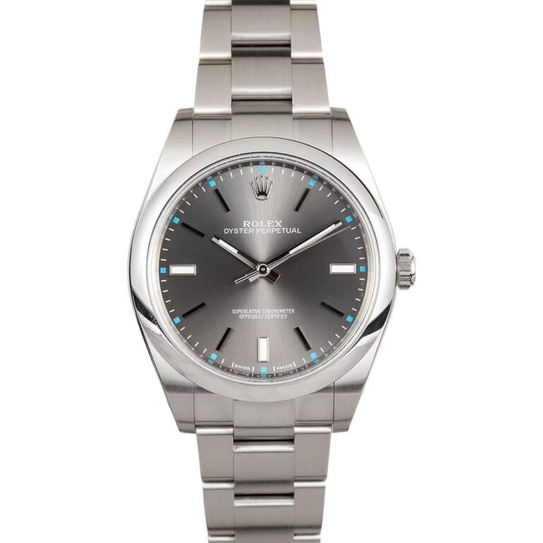 Rolex Oyster Perpetual 114300 39mm Stainless Steel with Slate Dial Watch 2017
