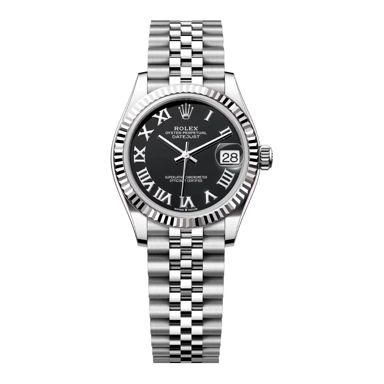 Rolex Datejust 31 278274-0002 Jubilee Stainless Steel with Black Roman Dial Watch 2024