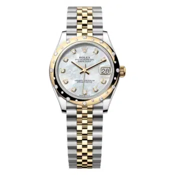 Rolex Datejust 31 278343RBR-0028 Steel and Yellow Gold Diamond Bezel – Mother-of-Pearl Diamond Dial – Jubilee