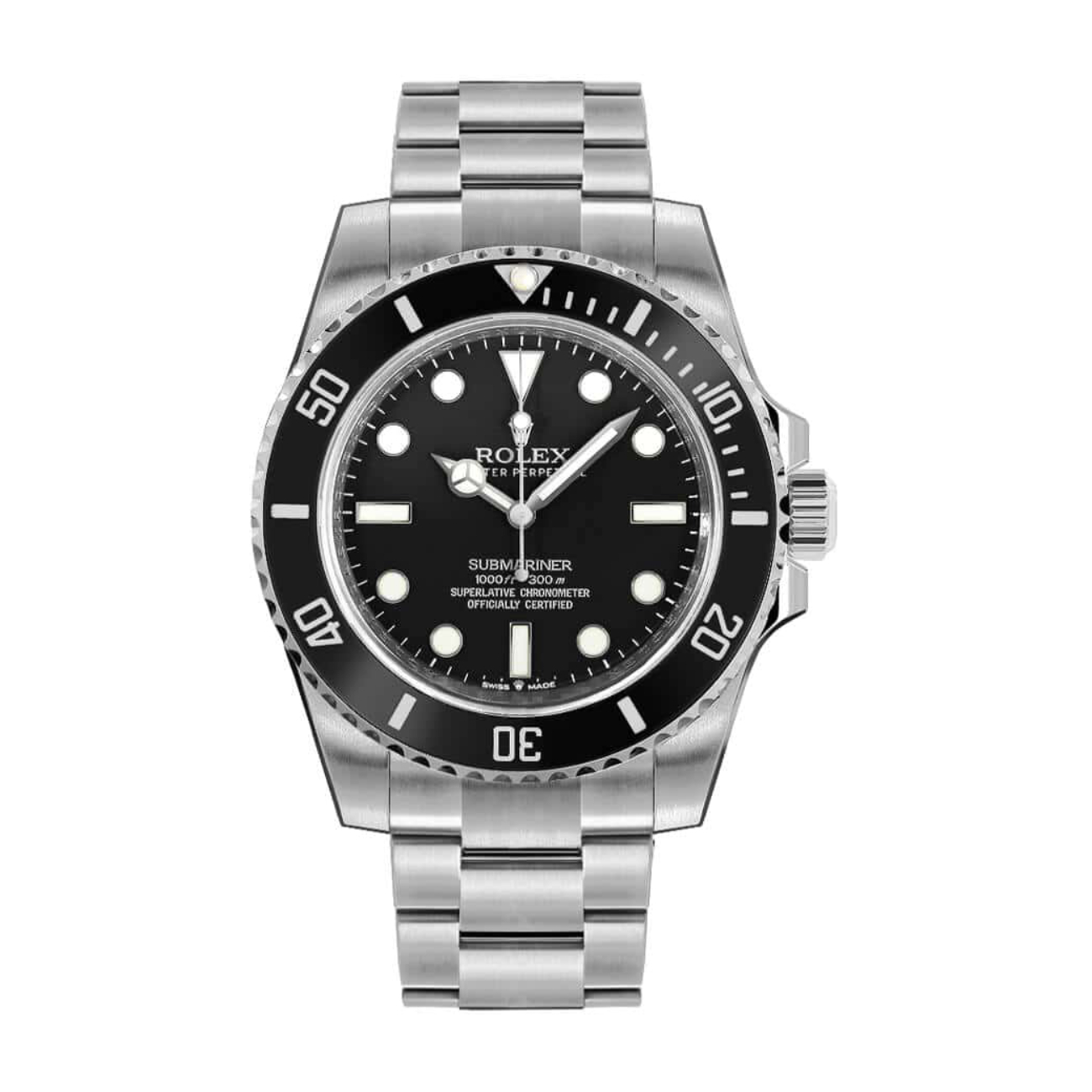 Rolex Submariner 41mm 124060 Oyster Stainless steel with Black Dial Watch 2023