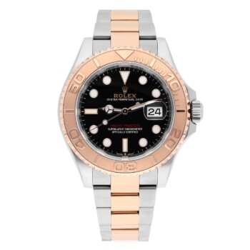 Rolex Yacht-Master 40mm 126621-0002 Two Tone Rose Black Dial Men’s Watch