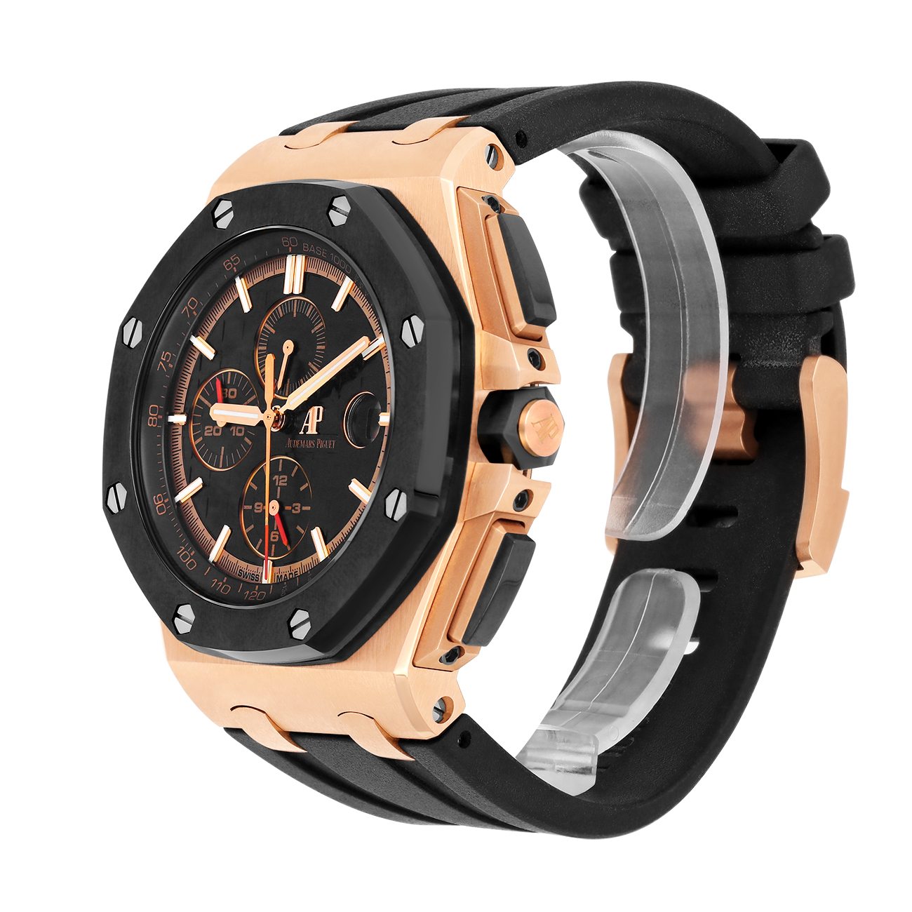 Audemars Piguet Royal Oak Offshore Chronograph 44mm 26401RO.OO.A002CA.02 Rose Gold with Black Dial Watch