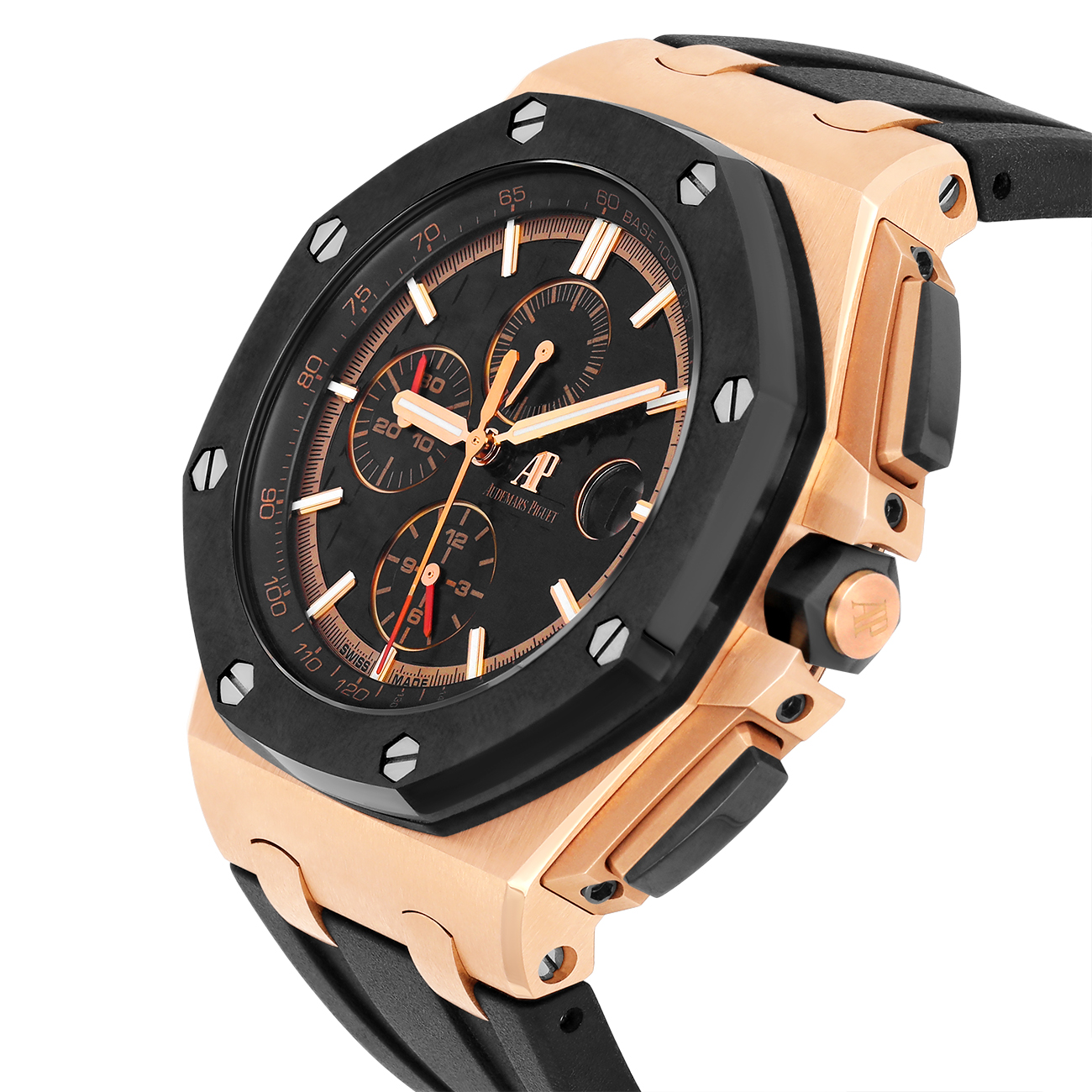 Audemars Piguet Royal Oak Offshore Chronograph 44mm 26401RO.OO.A002CA.02 Rose Gold with Black Dial Watch