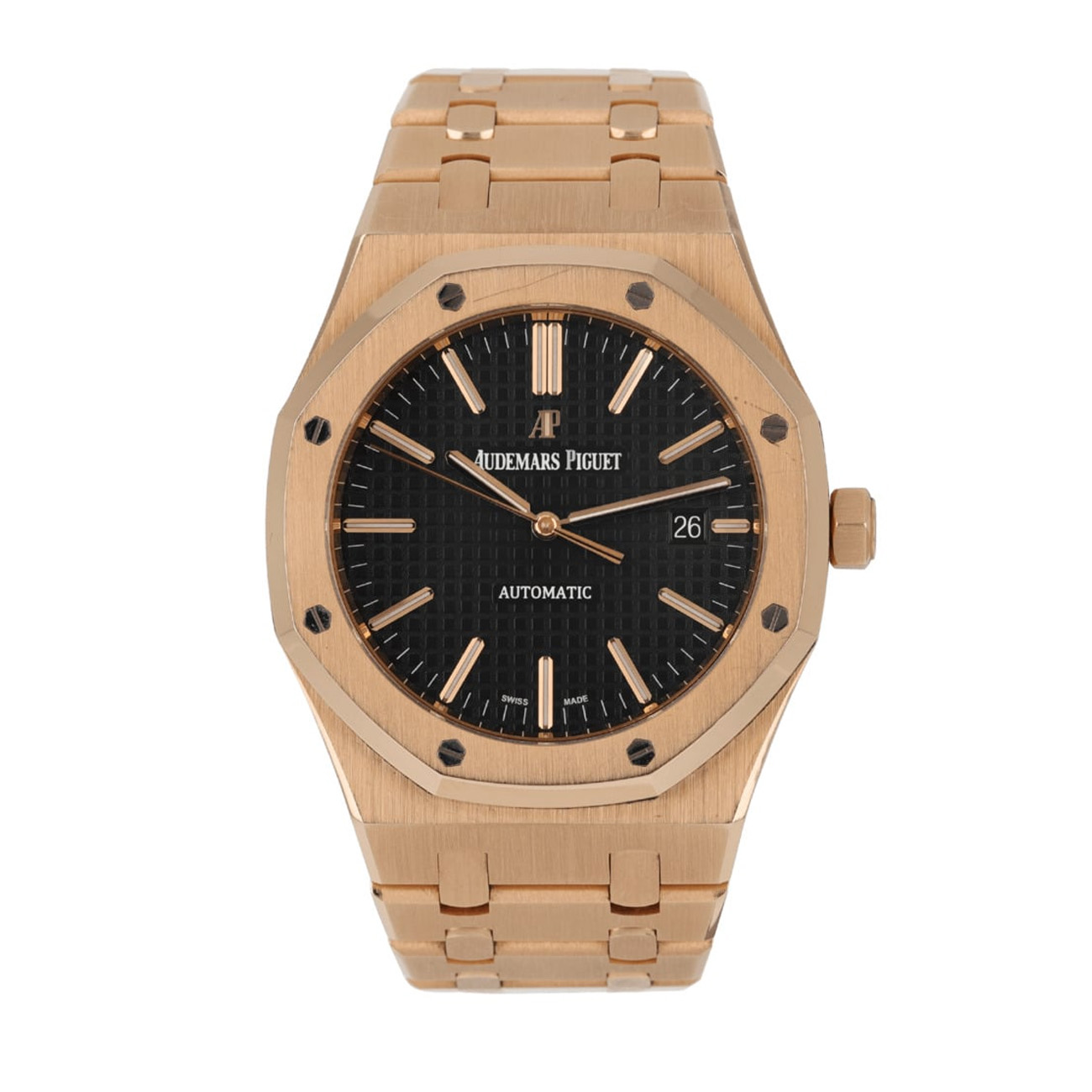 Audemars Piguet Royal Oak 15500OR.OO.1220OR.01 41mm Rose Gold with Black Dial Watch 2022