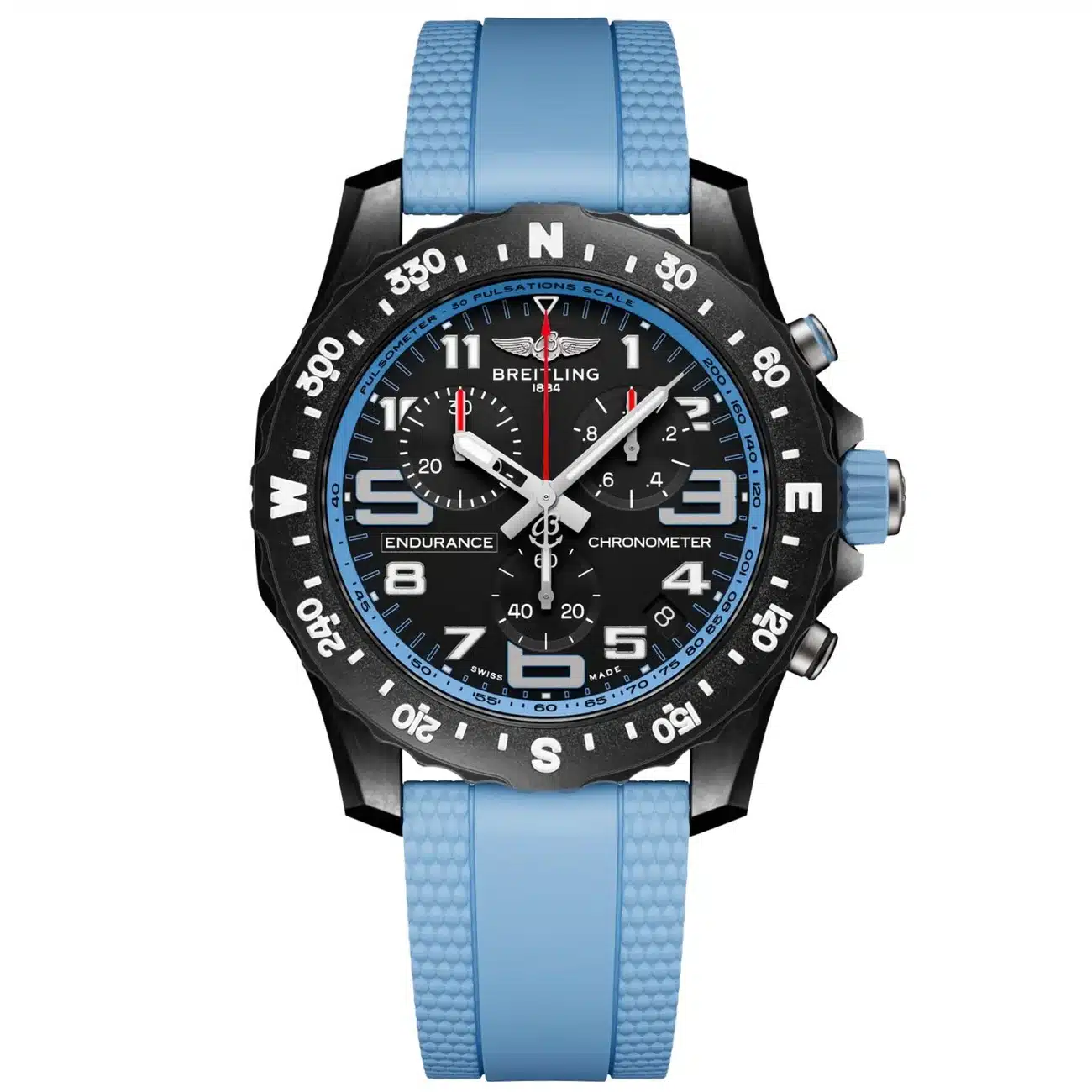 Breitling Endurance Pro X82310281B1S2 44mm Breitlight Case With Blue Rubber Strap