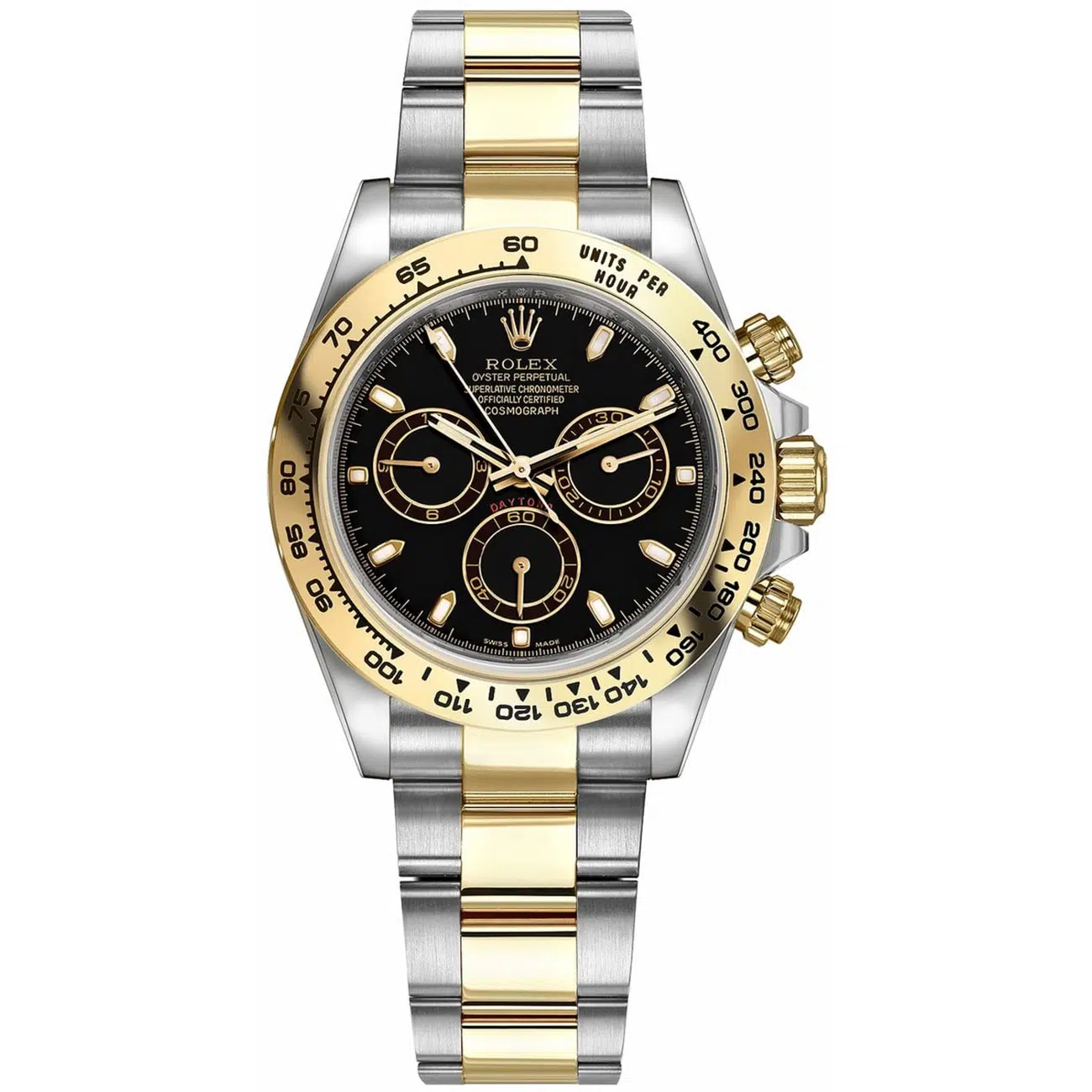 Rolex Daytona 116503 40mm Stainless Steel and Yellow Gold with Black Dial Watch 2016