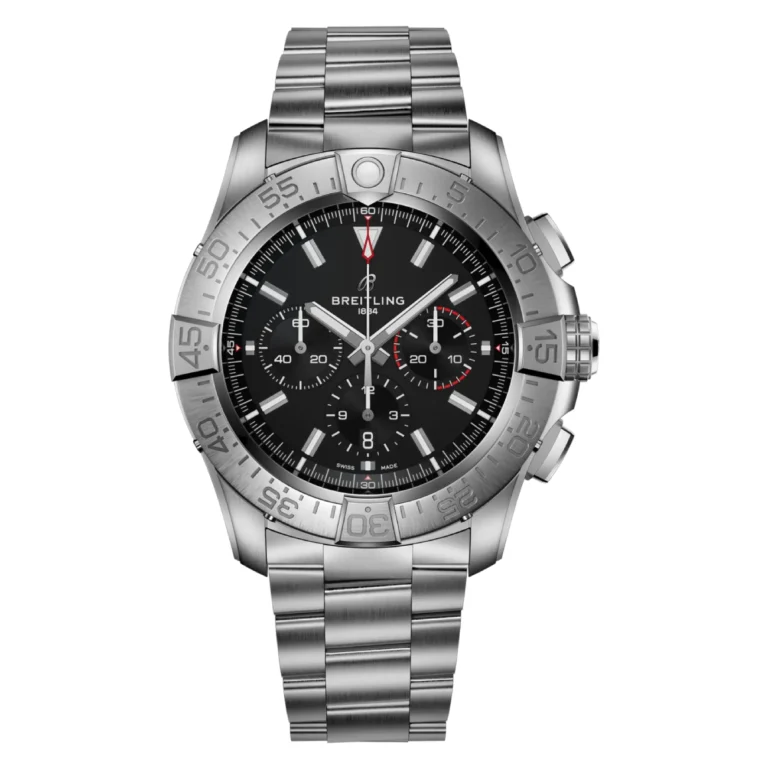 Breitling Super Avenger B01 46mm EB0148101B1E1 Titanium Watch Black Dial