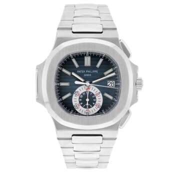 Patek Philippe Nautilus 5980/1A-001 Gradient Blue Dial Steel Bracelet Box/Papers