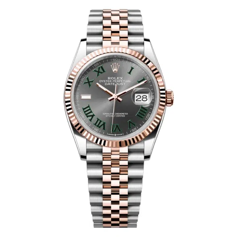 Rolex Datejust 126231-0029 36MM Wimbledon Roman Dial Jubilee Bracelet Stainless Steel&Rose Gold Watch 2024