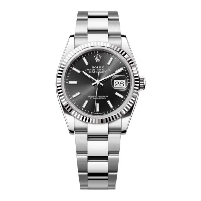 Rolex Datejust Oyster 126234-0016 36mm Stainless Steel Watch Black Index Dial