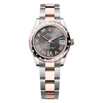 Rolex Datejust 31 Steel and Rose Gold 24 Scattered Diamond Bezel 278341RBR-0029 Oyster Bracelet 2024
