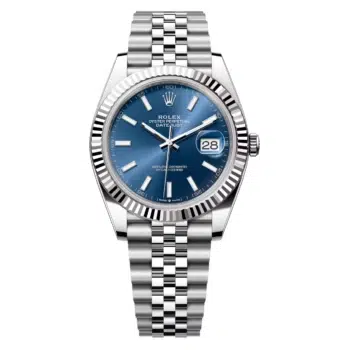 Rolex Datejust Blue Index 41mm 126334-0002 Stainless Steel Jubilee Watch 2024