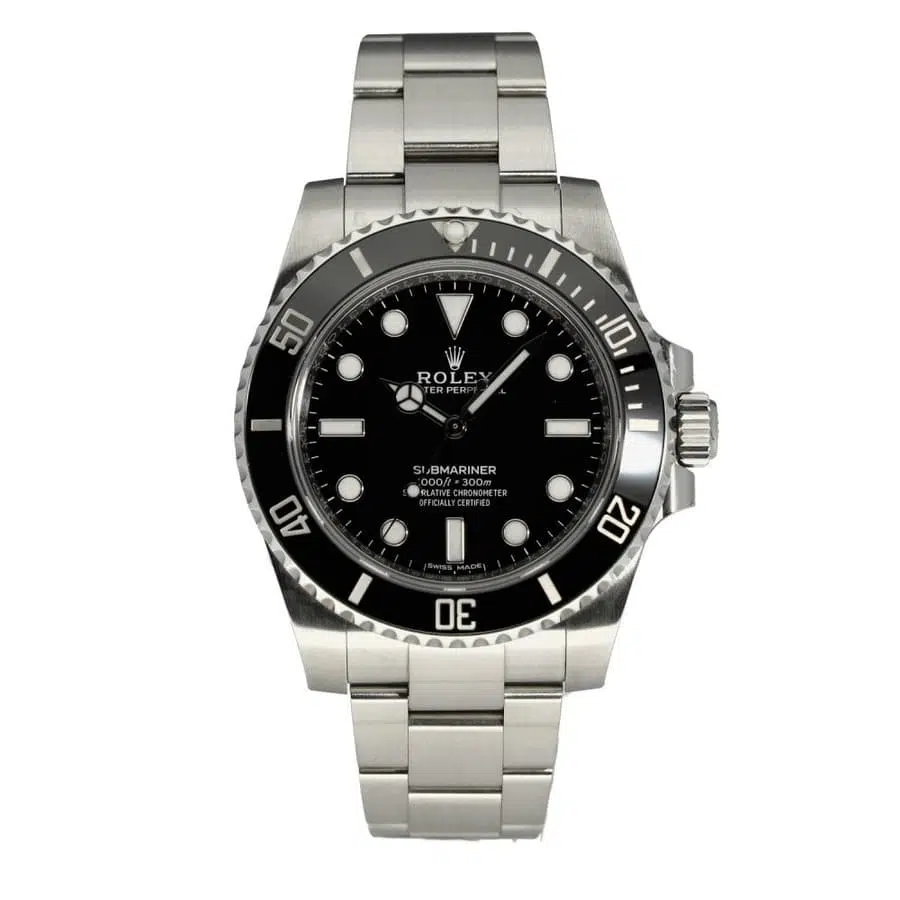 Rolex Submariner Oyster 40mm 114060 Stainless Steel with Black Dial Watch 2016