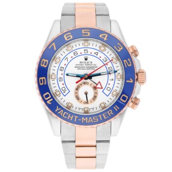 Rolex Yacht-Master II 116681 rose gold and steel, white dial, 44mm