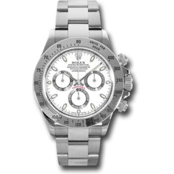 Rolex Cosmograph Daytona White Dial 116520 Stainless Steel Oyster Bracelet Automatic Men’s Watch