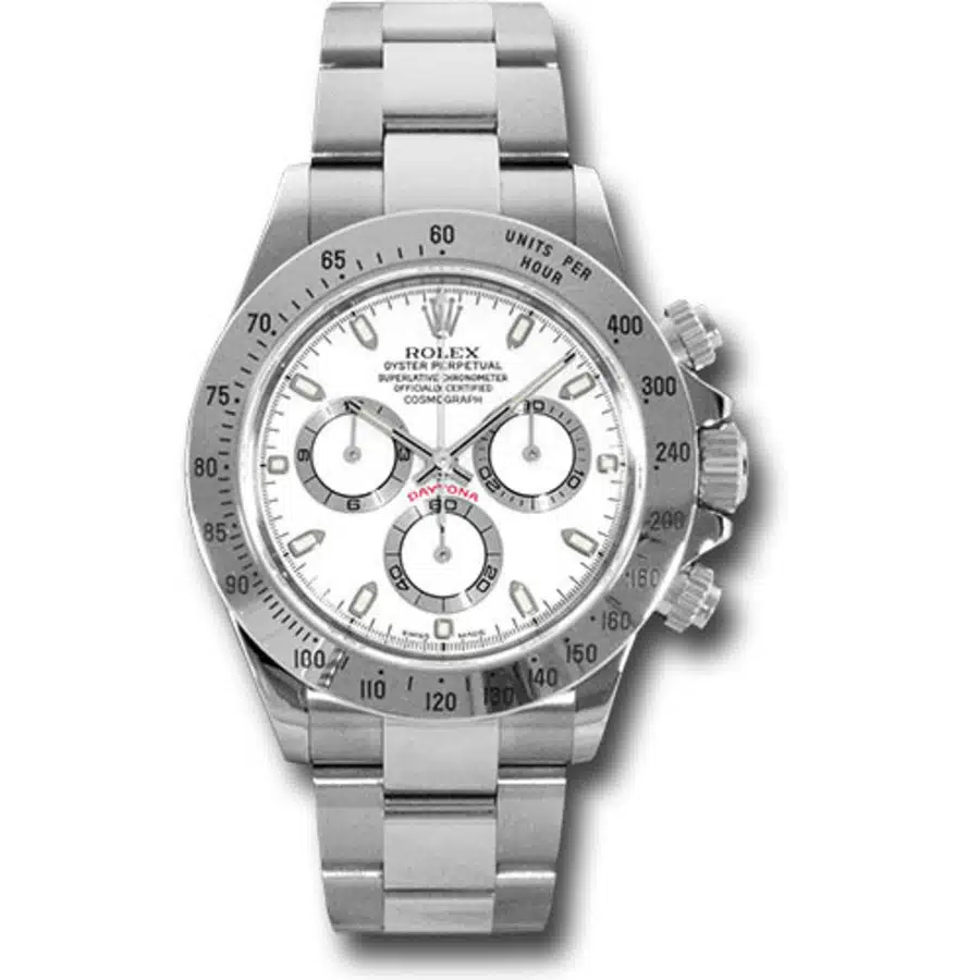 Rolex Cosmograph Daytona White Dial 116520 Stainless Steel Oyster Bracelet Automatic Men's Watch