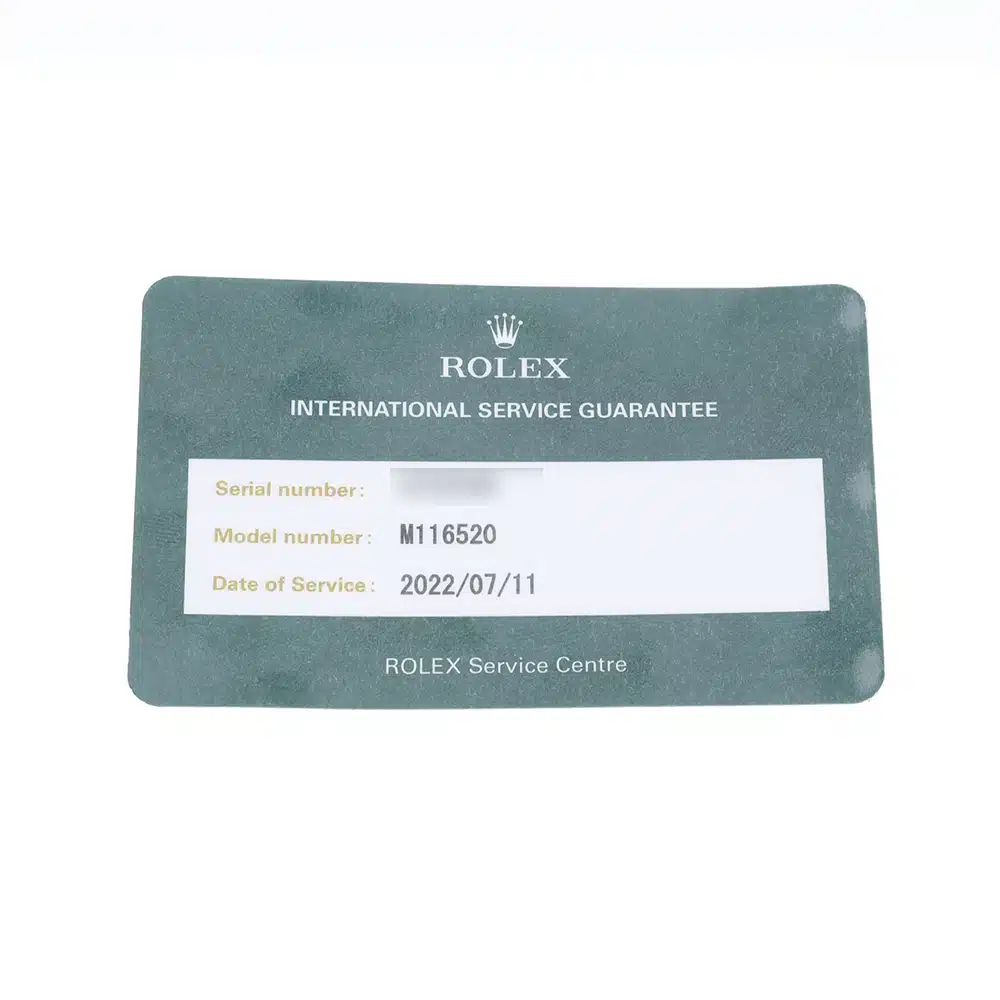 Rolex Cosmograph Daytona Stainless Steel 40mm Black Men's Watch 116520 - Service Card 2022 – image 10