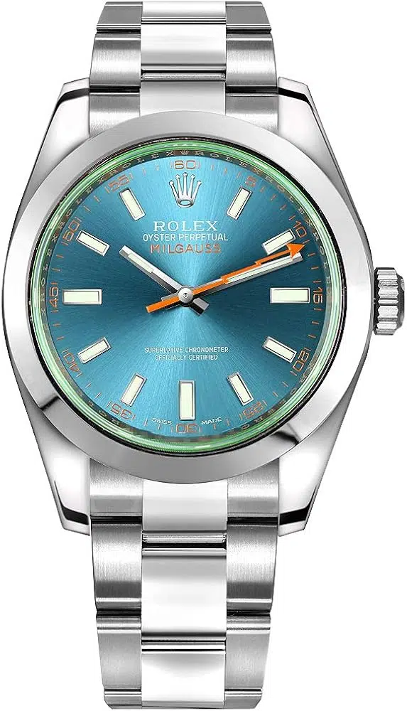 Rolex Milgauss 116400GV 40mm Stainless Steel Watch Blue Index Dial 2015 – image 2