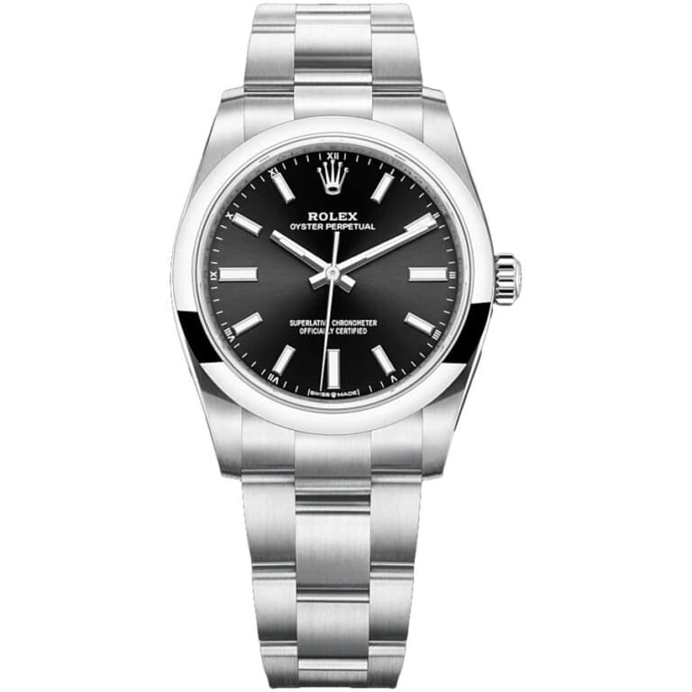 Rolex Oyster Perpetual 34mm 124200 Stainless Steel Watch Black Dial 2020