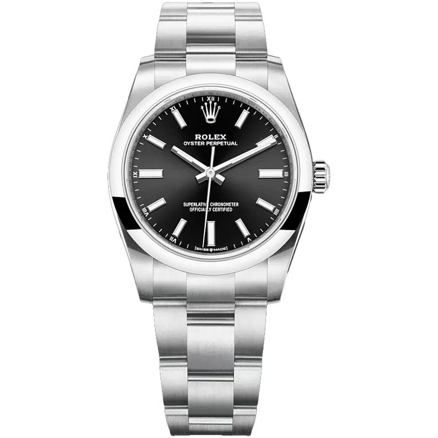 Rolex Oyster Perpetual 34mm 124200 Stainless Steel Watch Black Dial 2020