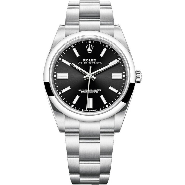 Rolex Oyster Perpetual 41mm 124300-0002 Stainless Steel Watch Black Index Dial 2024