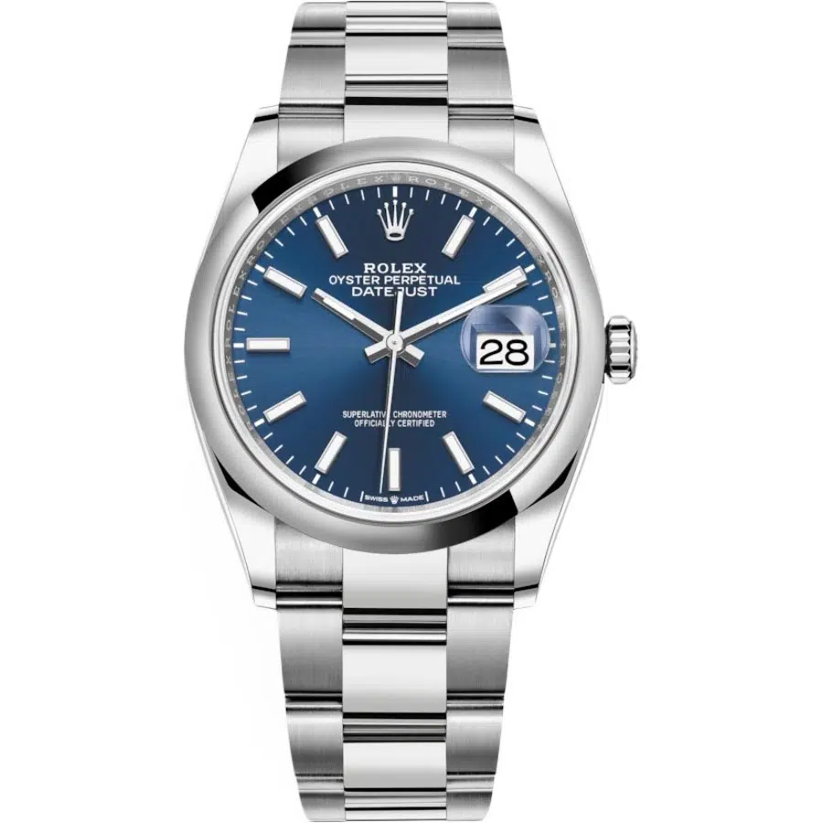 Rolex Datejust Blue Dial 36mm 126200 Oyster Stainless Steel Oyster Watch 2020