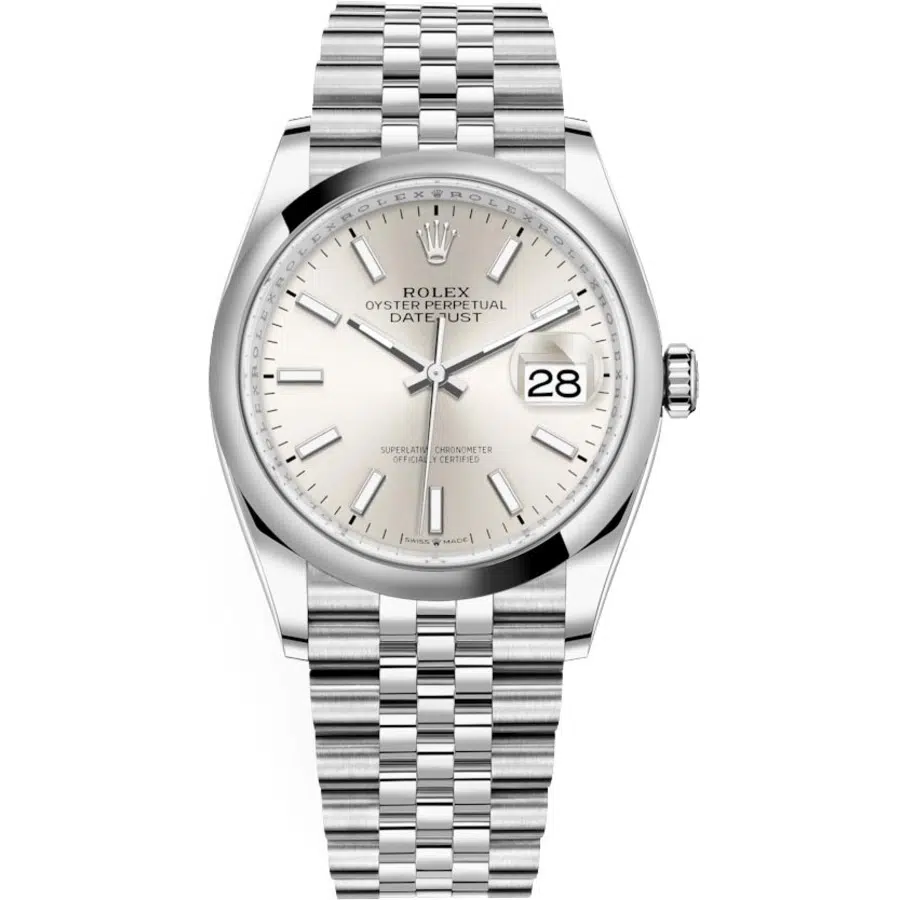 Rolex Datejust 36mm Jubilee 126200-0001 Stainless Steel with Silver Dial Watch 2024
