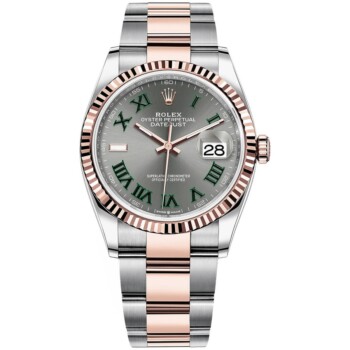 Rolex Datejust 126231-0030 36mm Wimbledon Dial Oyster Bracelet Stainless Steel & Rose Gold Watch 2025