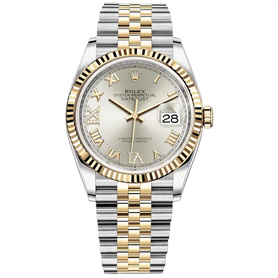 Rolex Datejust Jubilee 126233-0031 Stainless Steel & Yellow Gold 36mm with Silver Dial