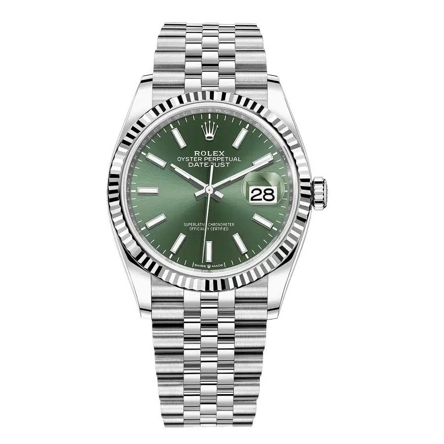 Rolex Datejust 126234-0051 36mm Stainless Steel with Green Dial Watch 2024