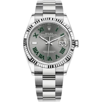 Rolex Datejust 126234-0046 Stainless Steel with Wimbledon Roman Dial
