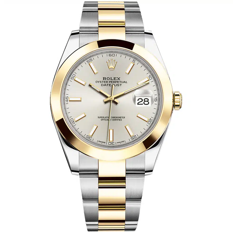 Rolex Datejust 126303-0001 41mm Oyster Stainless Steel & Yellow Gold Silver Index Dial 2024
