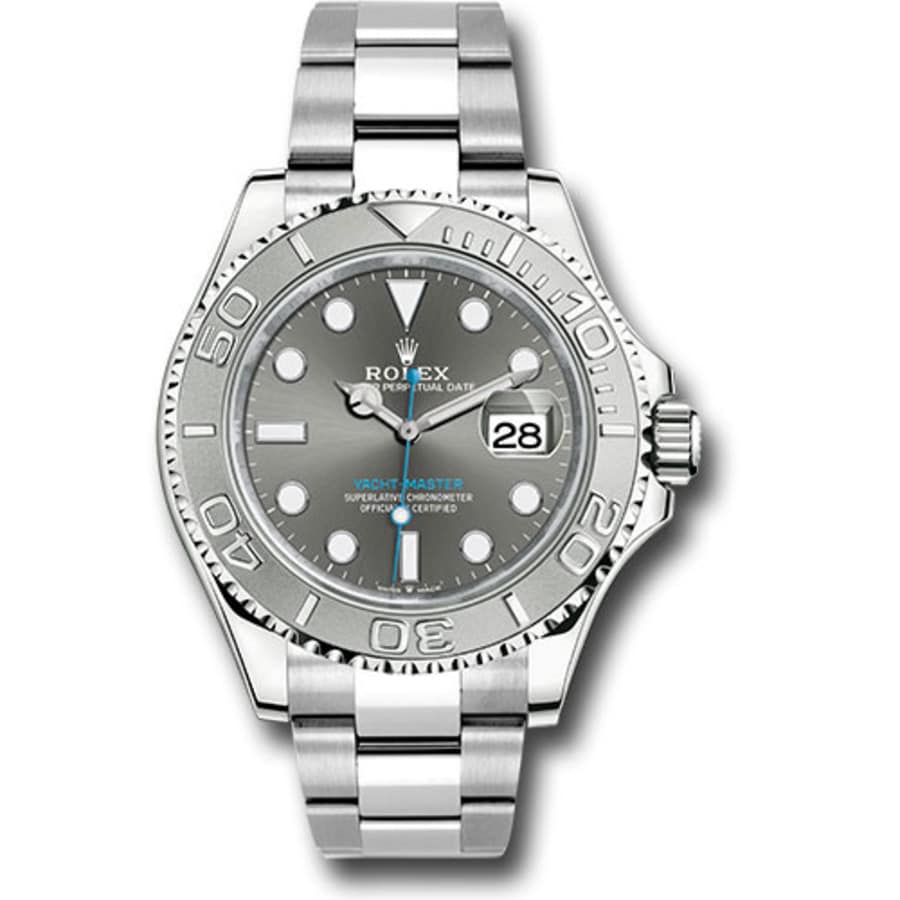 Rolex Steel and Platinum Yacht-Master 40 Watch 126622-0001 Dark Rhodium Dial Oyster Watch 2024