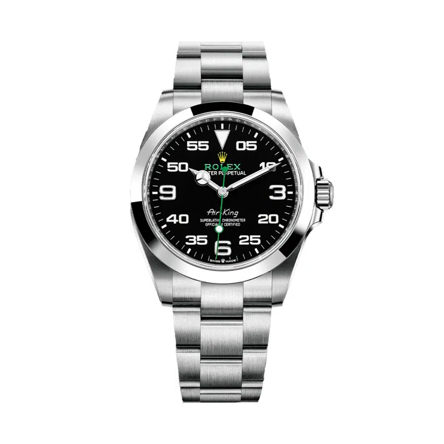 Rolex Black Dial 40mm Air-King 126900 Stainless Steel Watch 2023