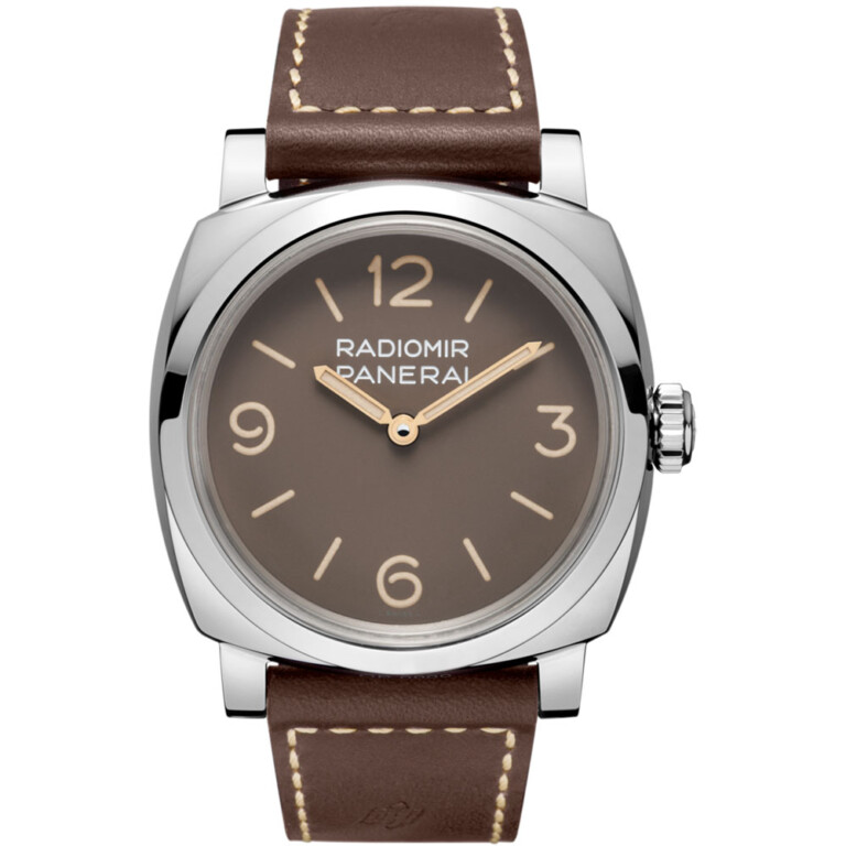 Panerai Radiomir 1940 3 Days PAM00662 47mm Stainless Steel with Brown Calfskin Leather Watch Brown Dial 2018