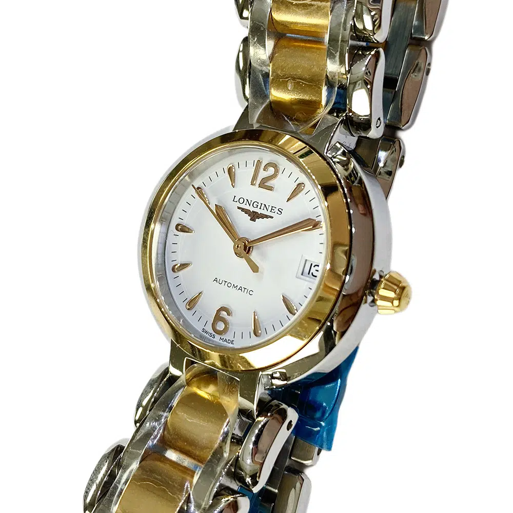 Longines PrimaLuna L8.111.5.16.6 26.5mm Rose Gold/Stainless Steel with White Dial Watch – image 2