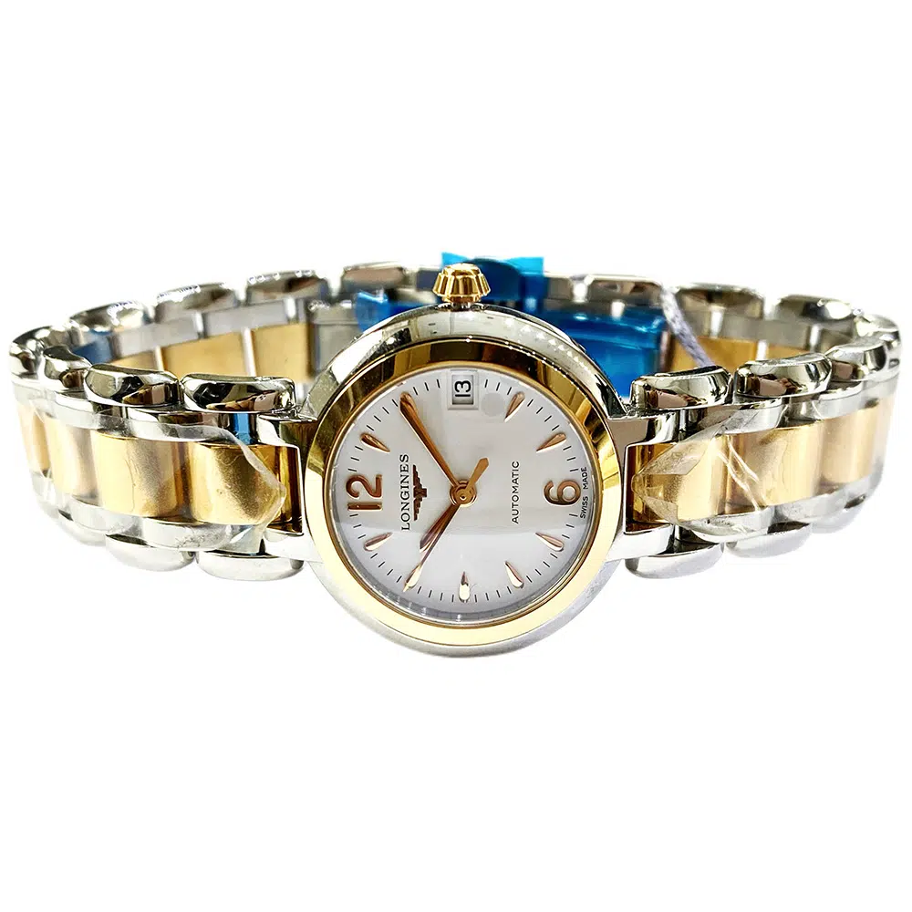 Longines PrimaLuna L8.111.5.16.6 26.5mm Rose Gold/Stainless Steel with White Dial Watch – image 3