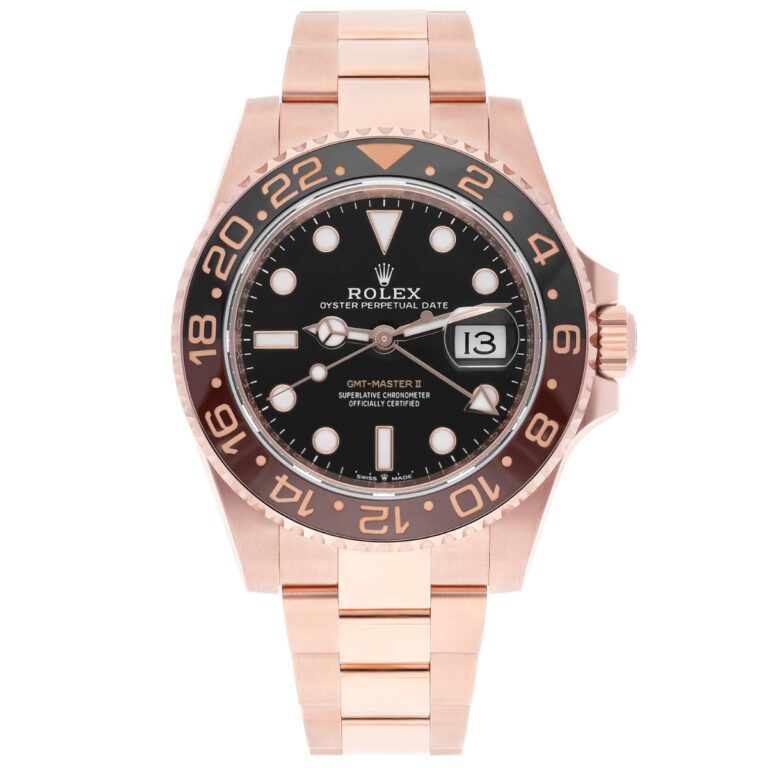 Rolex GMT-Master II Rootbeer 40mm Oyster 126715CHNR Rose Gold Watch Black Dial 2024