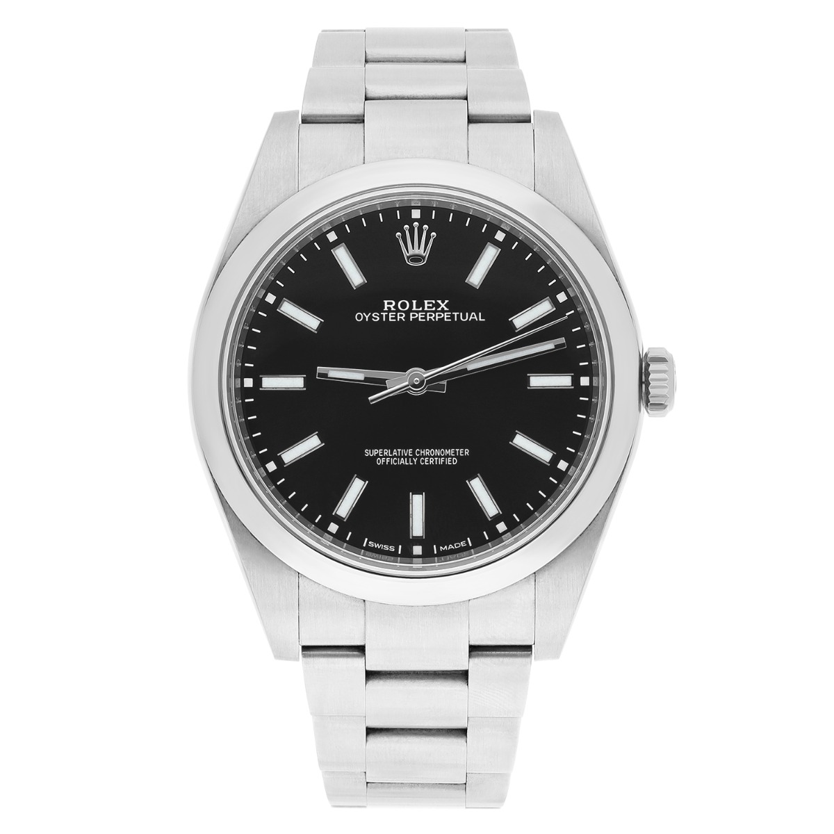 Rolex Oyster Perpetual 114300 Black Dial Oyster Bracelet Complete