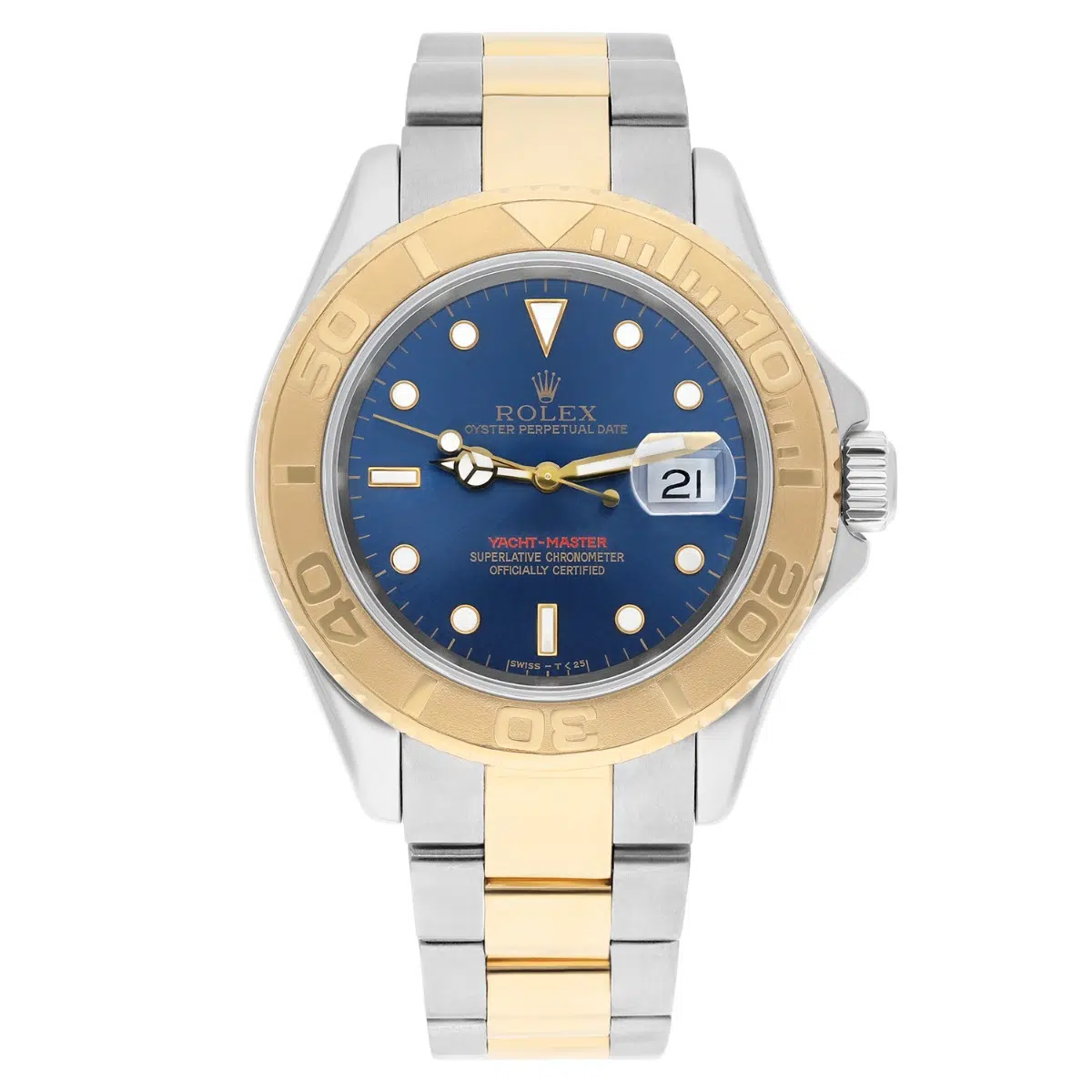 Rolex Yacht-Master 40mm 18K Yellow Gold Stainless Steel Blue Dial 16623 – image 2