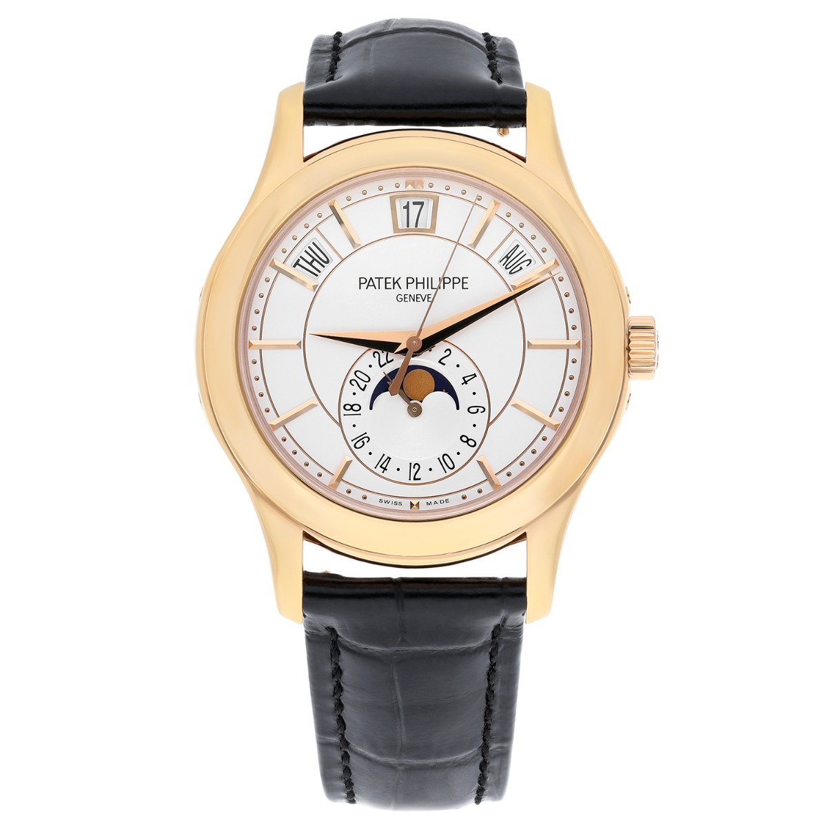 images Patek Philippe Complications 5205R-001 Rose Gold Silver Dial Mens Watch Complete