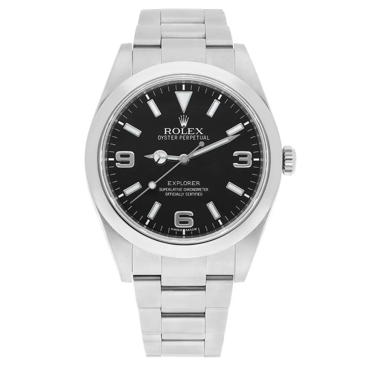 Rolex Explorer 214270 39mm Explorer Black Dial Stainless Steel Watch 3-6-9 – image 2