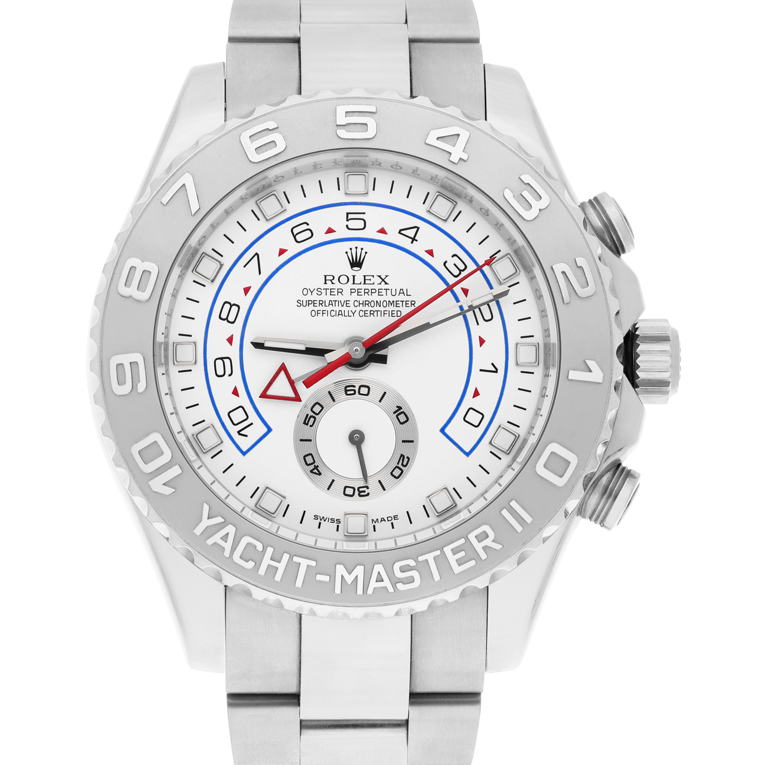 Rolex Yacht-Master II 18KT W/G Automatic Mens Watch 116689 Complete
